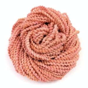 Hand Dyed Wool Yarn Coil Spun Thick & Thin Spiral Bulky Seashell 42 Yards NWT